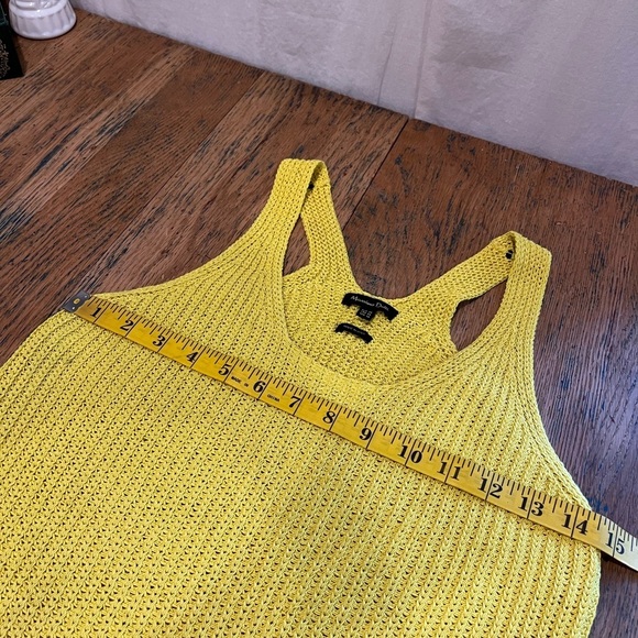 MASSIMO DUTTI - Yellow Ribbed Knit Tank Top - XS - Picture 8 of 9
